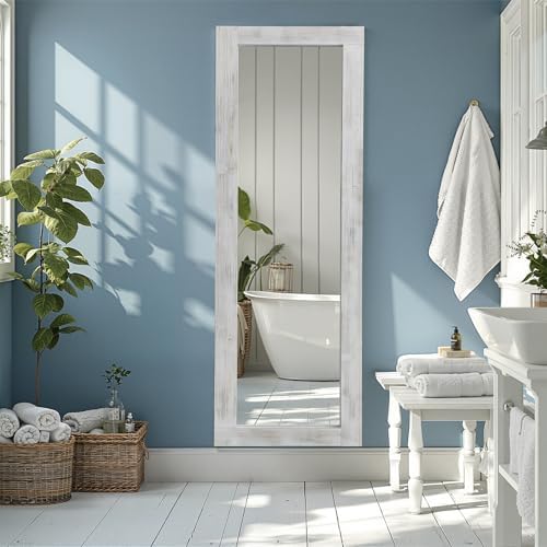MirrMuse Rustic Floor Full Length Mirror Wood Frame - Image 3