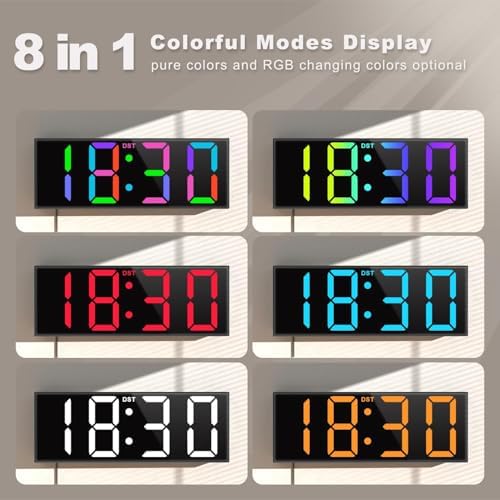JALL Digital Wall Clock Large Display - Image 3