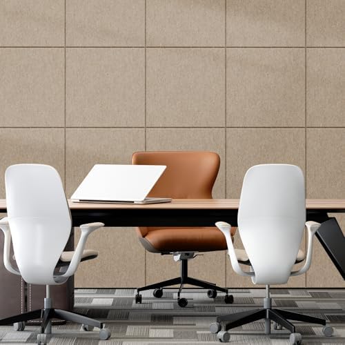 MaxGear Extra Large Bulletin Board 72" x 48", Tan Felt Wall Tiles Pushpins - Image 7