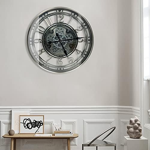 Moving Gears Wall Clock Large Modern Metal Clocks - Image 6