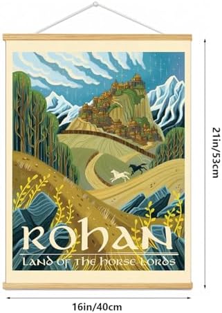 Middle Earth Landscape Wall Art Prints Canvas PaintingFantasy Posters, Wall - Image 4