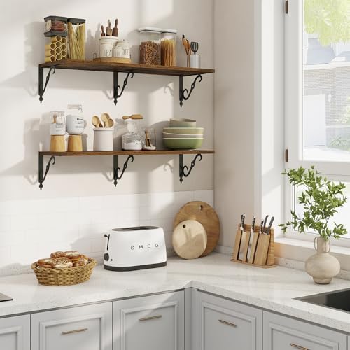 RICHFOCUS 12 Inch Deep Floating Shelves - Image 2