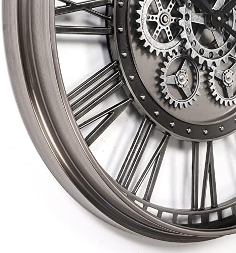 CLXEAST 28" Moving Gear Wall Clock - Image 5