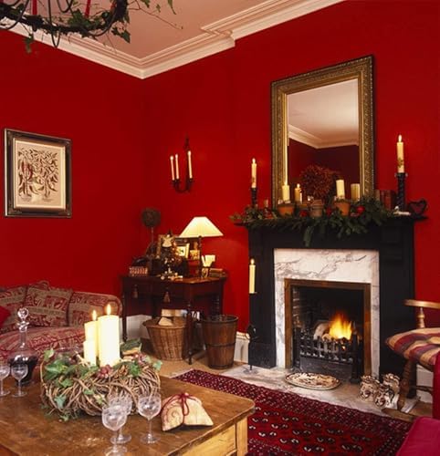 Red Peel and Stick Self Adhesive Wallpaper Countertop Contact Paper - Image 2