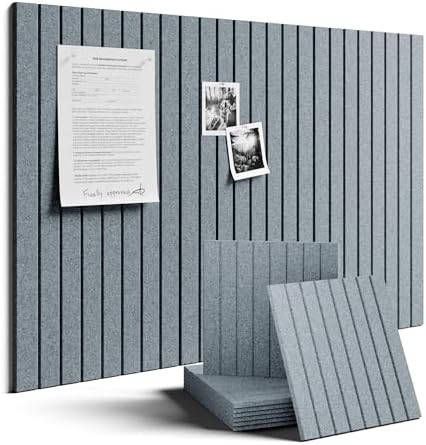 Fluxynara 36" x 24" Large Felt Bulletin Board，Slate Gray by FLUXYNARA