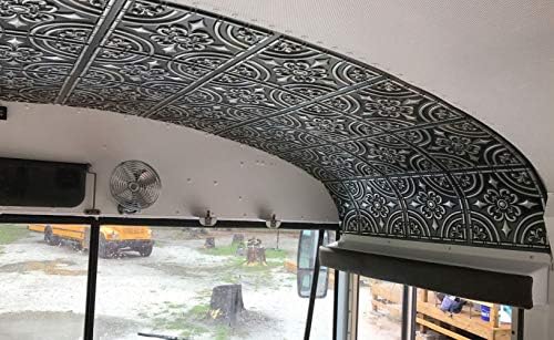 From Plain To Beautiful In Hours 205 Wrought Iron PVC 2' x 2' Glue-up Ceiling - Image 3