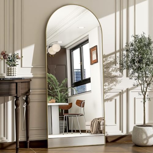 57" x 20" Arched Full Length Mirror by WISSMIELSHOME
