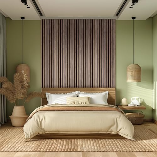 MSI Acoustic Slat Panel 9.5in. x 94.5in. Tawny Wood Panel Accent Wall Tile - Image 2