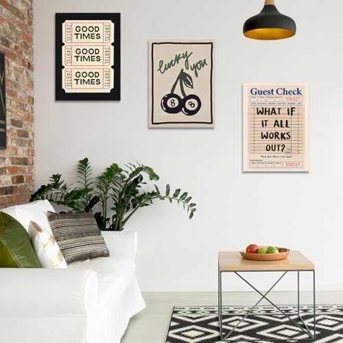 Framed What If It All Works Out Quote Wall Art Set of 3 12x16 In - Image 5