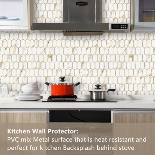 Vamos Tile Long Hexagon Peel and Stick Tile Backsplash - Image 2
