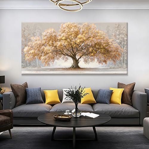 Gold Large Wall Art Decor 29"x58" Tree Of Life Wall Art - Image 5