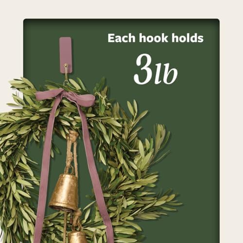 Command Medium Hooks, 4 Hooks, 6 Strips, Dusty Rose - Image 4
