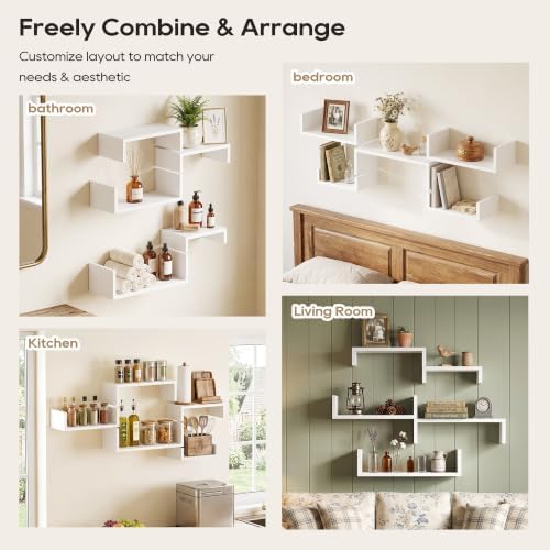SRIWATANA White Floating Shelves - Image 4