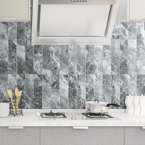 AULIGET 40-Piece Polished Grey Marble - Image 3