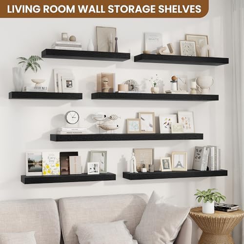 Floating Shelves for Wall, Wall Mounted Wood Shelves - Image 4