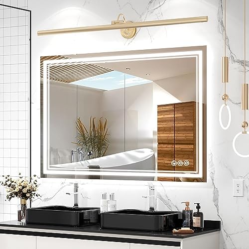 Ratsamee 48"x36" LED Bathroom Mirror by RATSAMEE