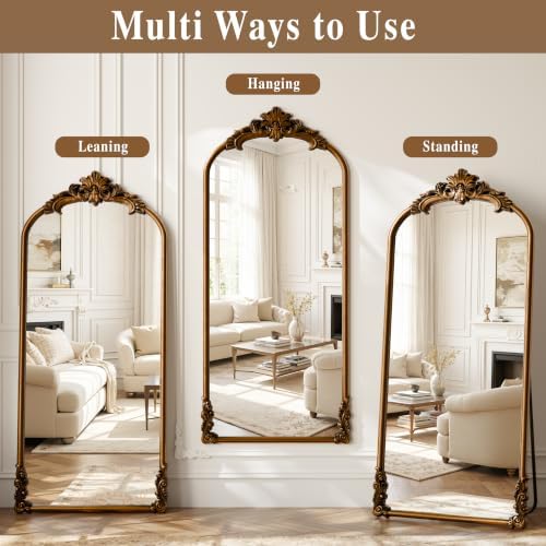 71"x32" Bronze Vintage Arched Full Length Mirror - Image 6