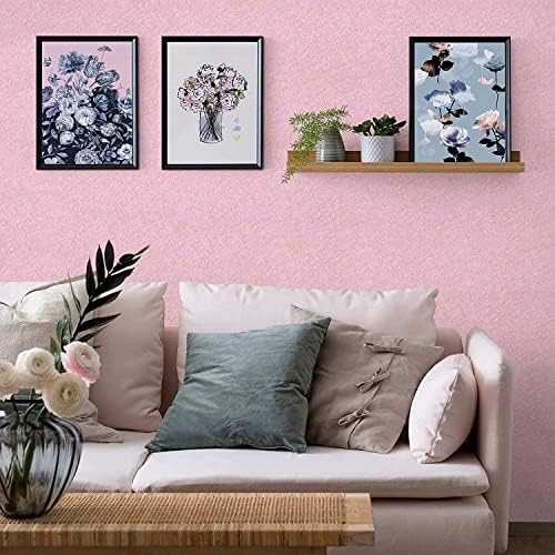 Pink Wallpaper Embossed Silk Self Adhesive Peel and Stick Contact Paper - Image 4