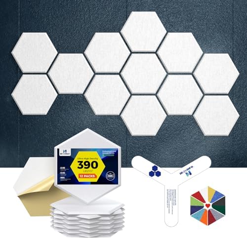 Self-Adhesive Acoustic Panels, 2nd Generation Sound Absorbing Panel, by DEXMOKO