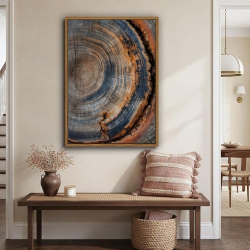 Tree Ring Wall Art Framed, Modern Nature Decor - Image 6