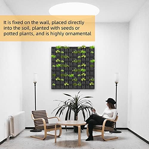 Hanging Planting Grow Bags, 90 Pockets Wall Planter Wall Mounted Grow Bag - Image 6