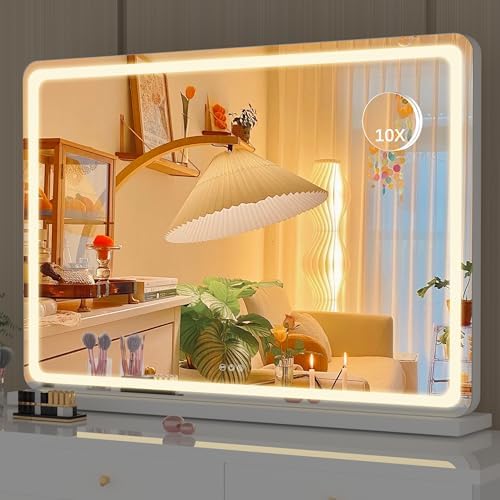 Hasipu Vanity Mirror with Lights, 31.5" x 22" LED Makeup Mirror, Lighted Makeup by Whatssuitableisthebest