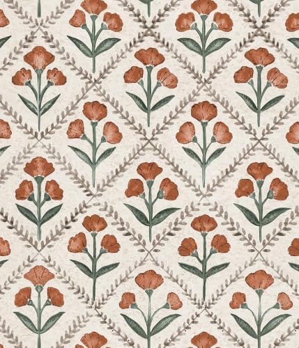 Orainege Peel and Stick Wallpaper Vintage Floral Wallpaper Self Adhesive by Orainege