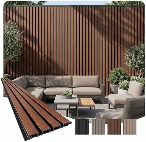 From Plain to Beautiful in Hours WPC Exterior Wall Slat Panels Waterproof by DecorativeCeilingTiles