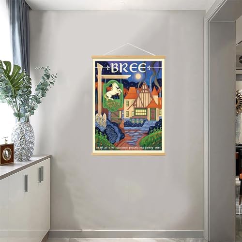 Middle Earth Landscape Wall Art Prints Canvas PaintingFantasy Posters, Wall - Image 3