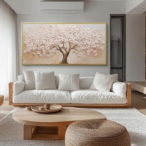 Gold Frame Tree Wall Art Decor 29"x59" Tree Wall Art - Image 5