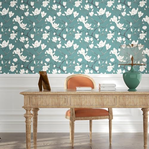 Laatse Vintage Floral Orchid Wallpaper Peel and Stick 17.5" x 118" - Image 7