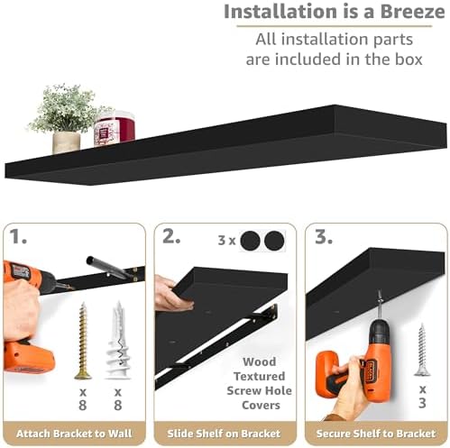 Sorbus Floating Shelves for Wall Storage - Image 4
