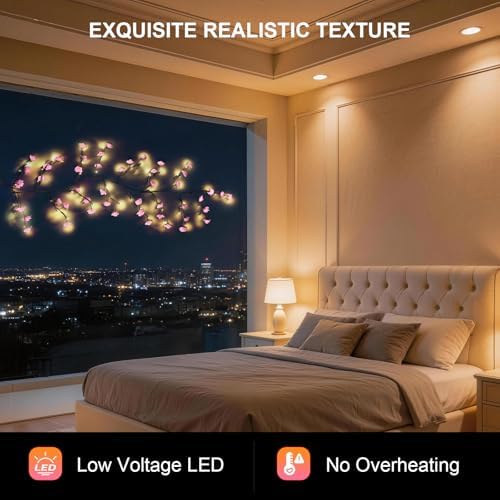 USB Powered Rose Willow Vine Lights - Image 6