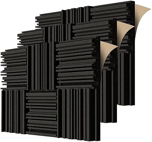 TroyStudio Self-adhesive Acoustic Foam Panels, Dense Soundproof Padding Tile by TroyStudio