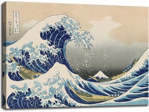 weiyiart The Great Wave off Kanagawa by Katsushika Hoki Classic Art - Image 2