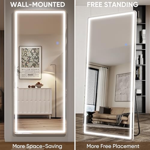 Antok 71"x28" LED Full Length Mirror, Lighted Floor Mirror - Image 6