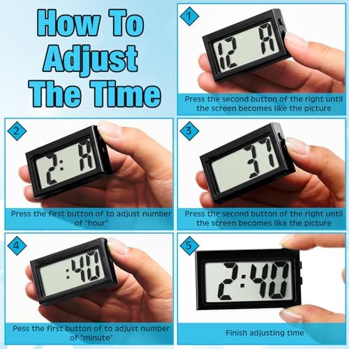 Frienda 36 Pieces Mini Small Digital Clock Stick On - Image 5