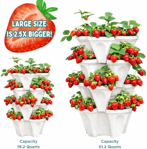 Vertical Garden Planter 4 Tier Stackable System 16 Plants, Space Saving Herb - Image 4