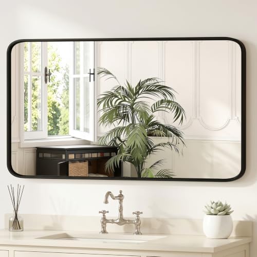 Sweetcrispy Bathroom Wall Mirror, 48x30 Inch Wall Mount Mirror by Sweetcrispy