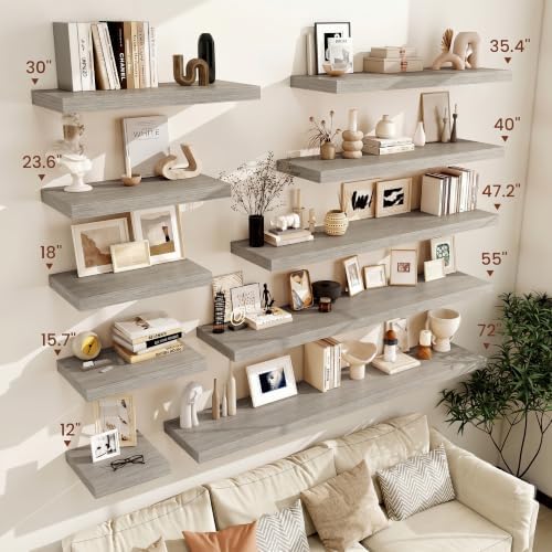 Vivelove Floating Shelves for Wall 18x12” Set of 2 - Image 2