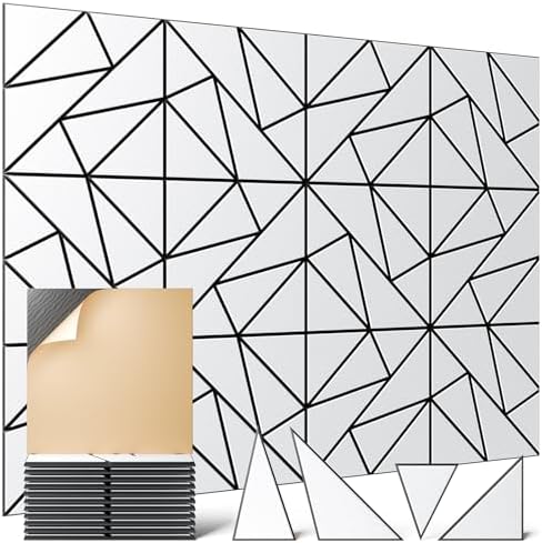 22 Pack Acoustic Panels, Decorative Sound Panels, High Density Soundproof Wall by OTUOER