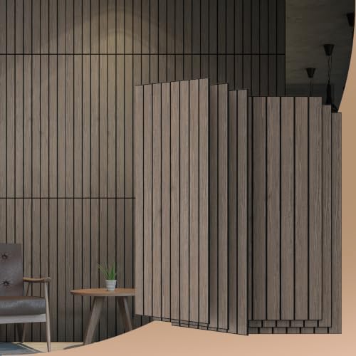 6 Pack 47.2"x23.6" Acoustic Panels, Sound Absorbing Panels, Natural-Walnut by UMIACOUSTIC
