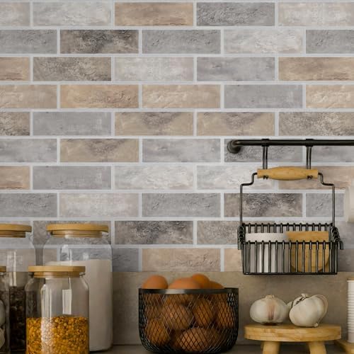 8-Pack 3D Faux Brick Acoustic Wall Panels, 11.8" x 11.8" Peel and Stick PET - Image 6