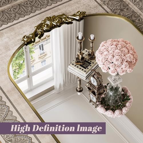 Arched Wall Mirror, Retro Decorative Wall Mirror - Image 4