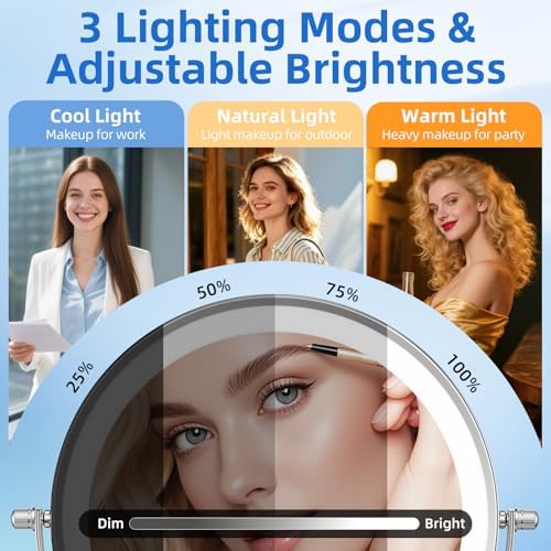 9"Wall Mounted Makeup Mirror - Image 5