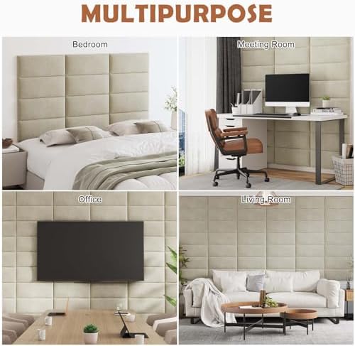 IFNOW Wall Mounted Headboard, Peel and Stick Panels - Image 6