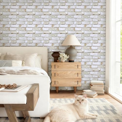 COMSTICKC 3D Faux Brick Wall Panels Peel and Stick - Image 2