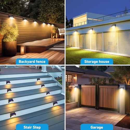 Peasur 12 Pack Solar Motion Sensor Lights Outdoor Waterproof - Image 7