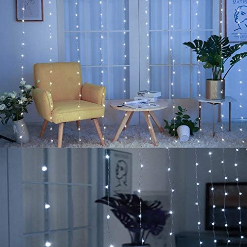 HOME LIGHTING Window Curtain String Lights, 300 LED 8 Lighting Modes Fairy - Image 3
