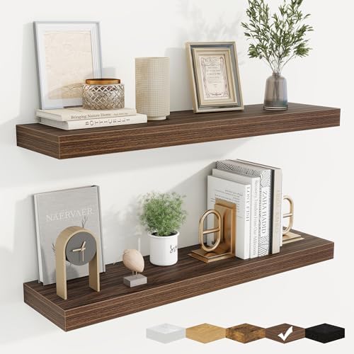 Floating Shelves for Wall, Wall Mounted Wood Shelves by Fuqing